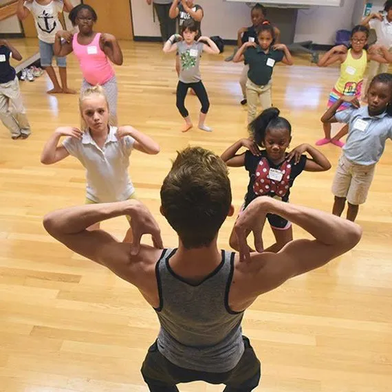 ballet class with kids